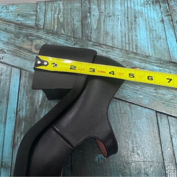 Ganni Embellished Leather Mary Jane Pumps Square Toe Chunky Size 38 = Size 8 - Picture 13 of 15